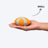 Dash Dog Sporty Chew Baseball For Dog - Orange & Grey - Heads Up For Tails