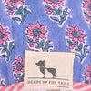 HUFT Jaipuri Phool Block-Printed Jacket For Dog - Blue & Pink