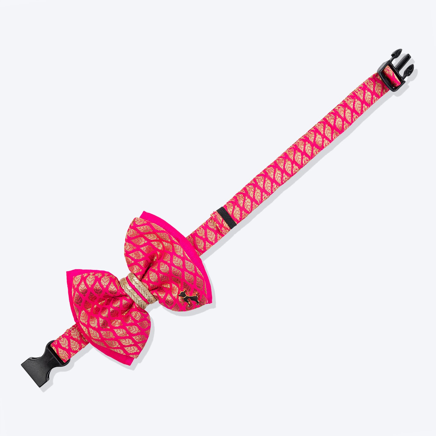 HUFT Royal Rang Bow Tie With Strap For Dog - Pink - Heads Up For Tails