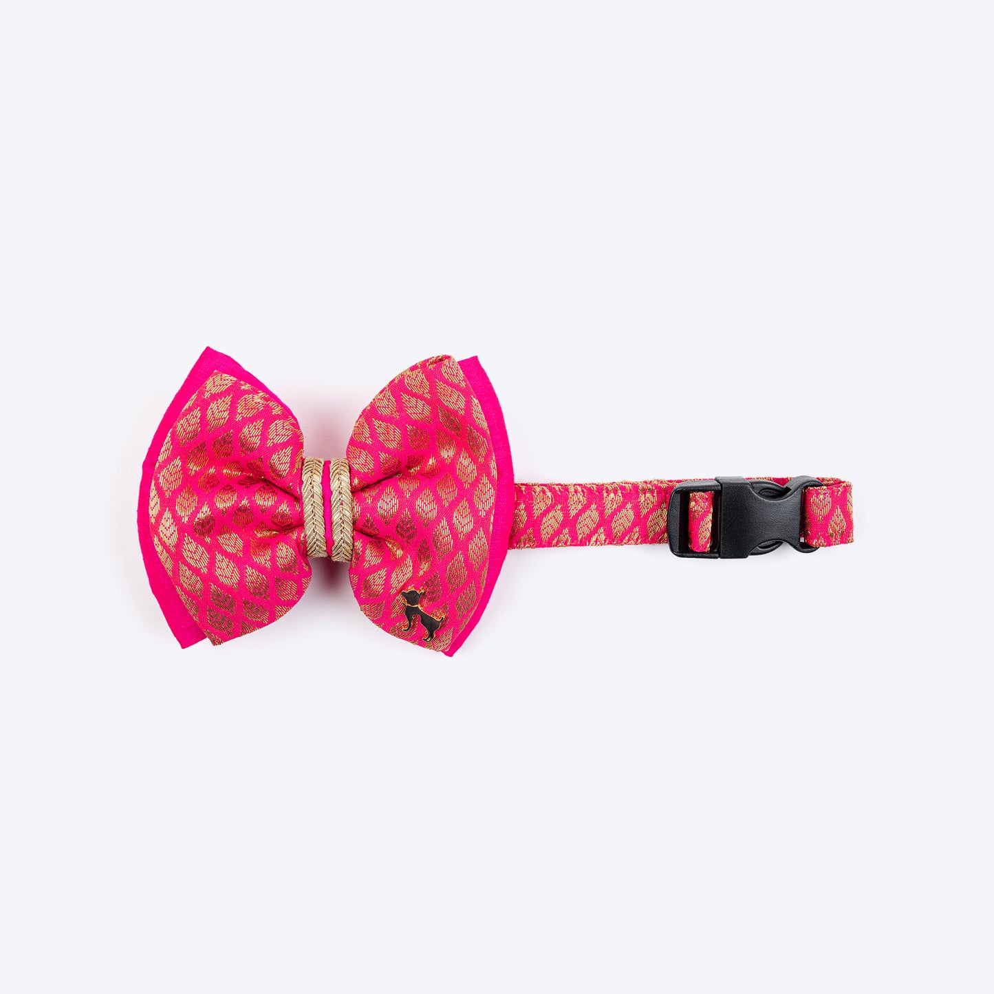 HUFT Royal Rang Bow Tie With Strap For Dog - Pink - Heads Up For Tails