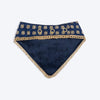 HUFT Brocade Dazzle Pet Scarf For Cat & Puppy - Blue - Heads Up For Tails