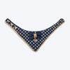 HUFT Brocade Dazzle Pet Scarf For Cat & Puppy - Blue - Heads Up For Tails