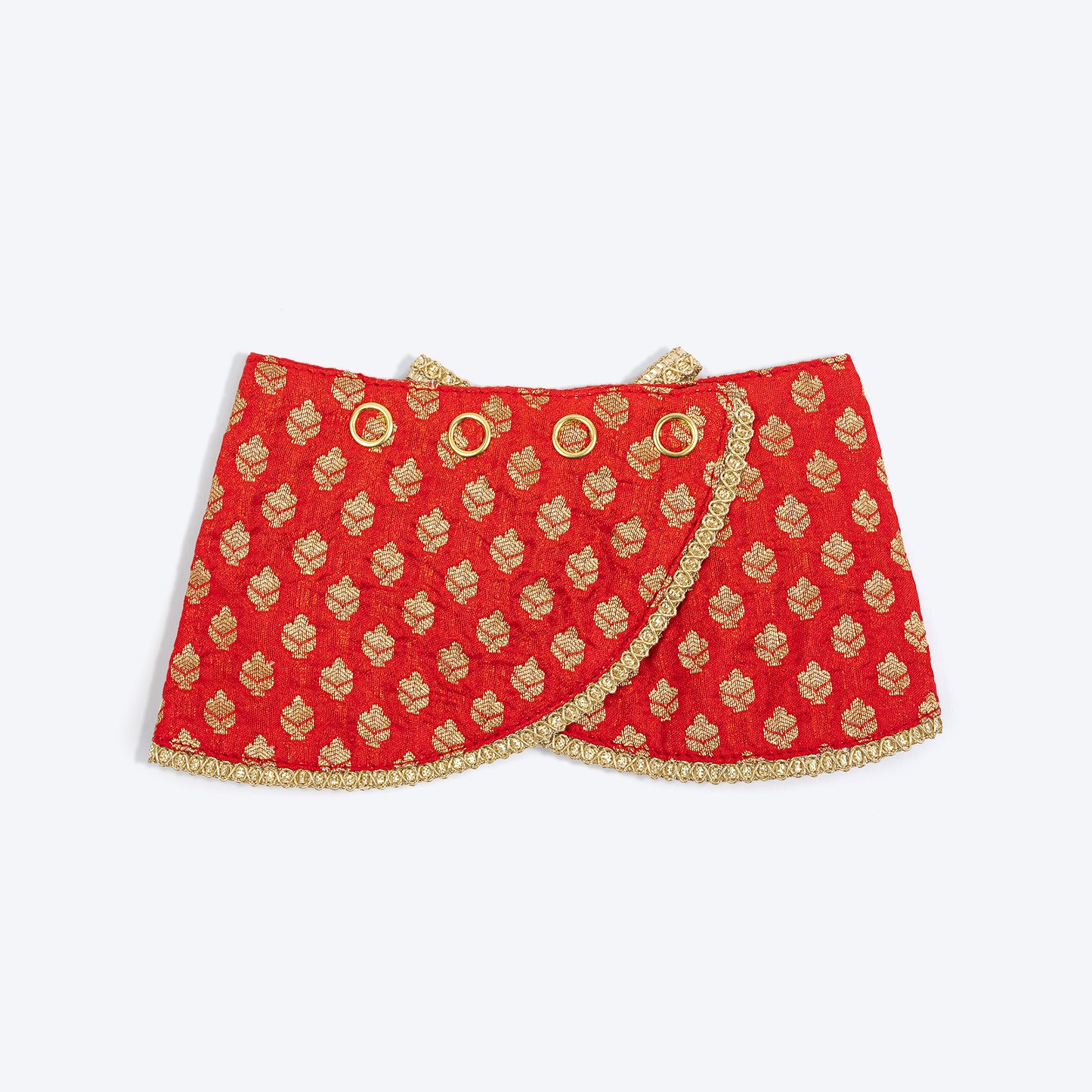 HUFT Brocade Dazzle Pet Scarf For Cat & Puppy - Red - Heads Up For Tails