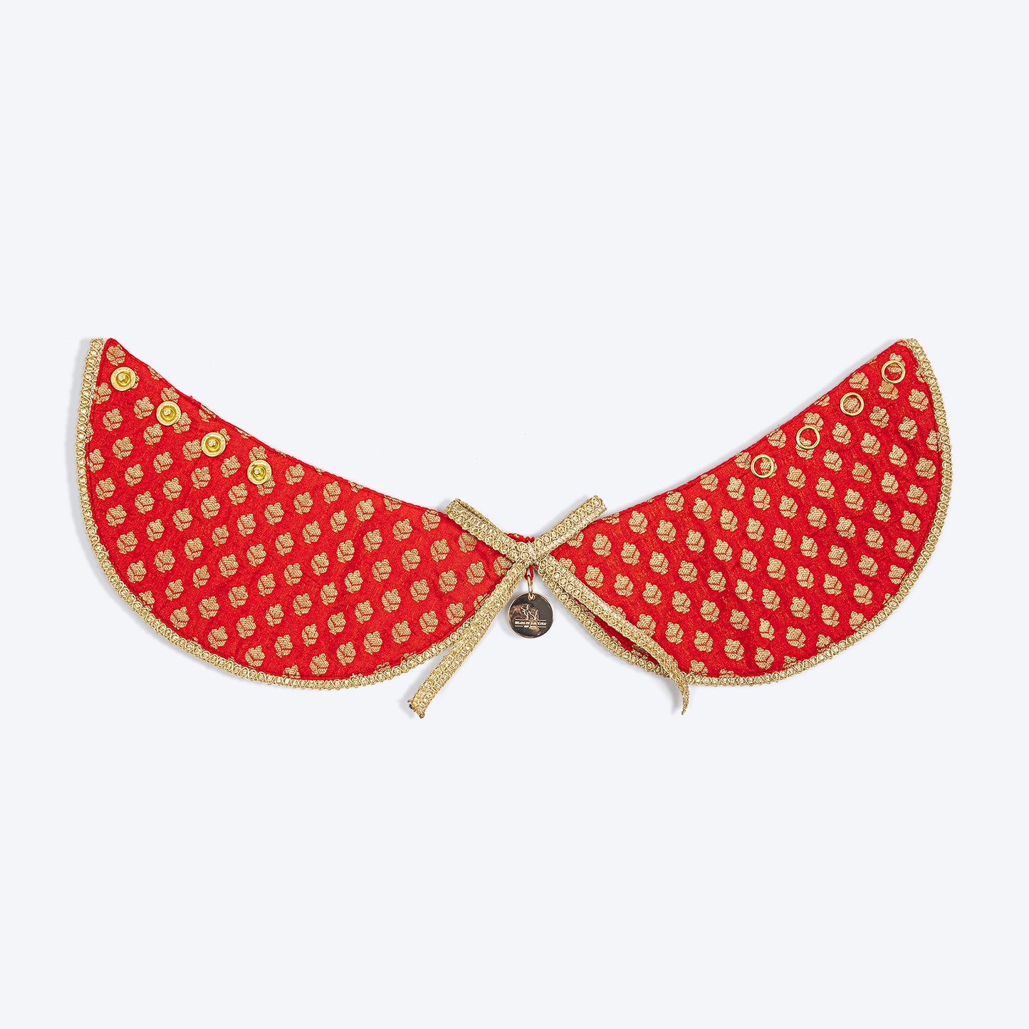 HUFT Brocade Dazzle Pet Scarf For Cat & Puppy - Red - Heads Up For Tails
