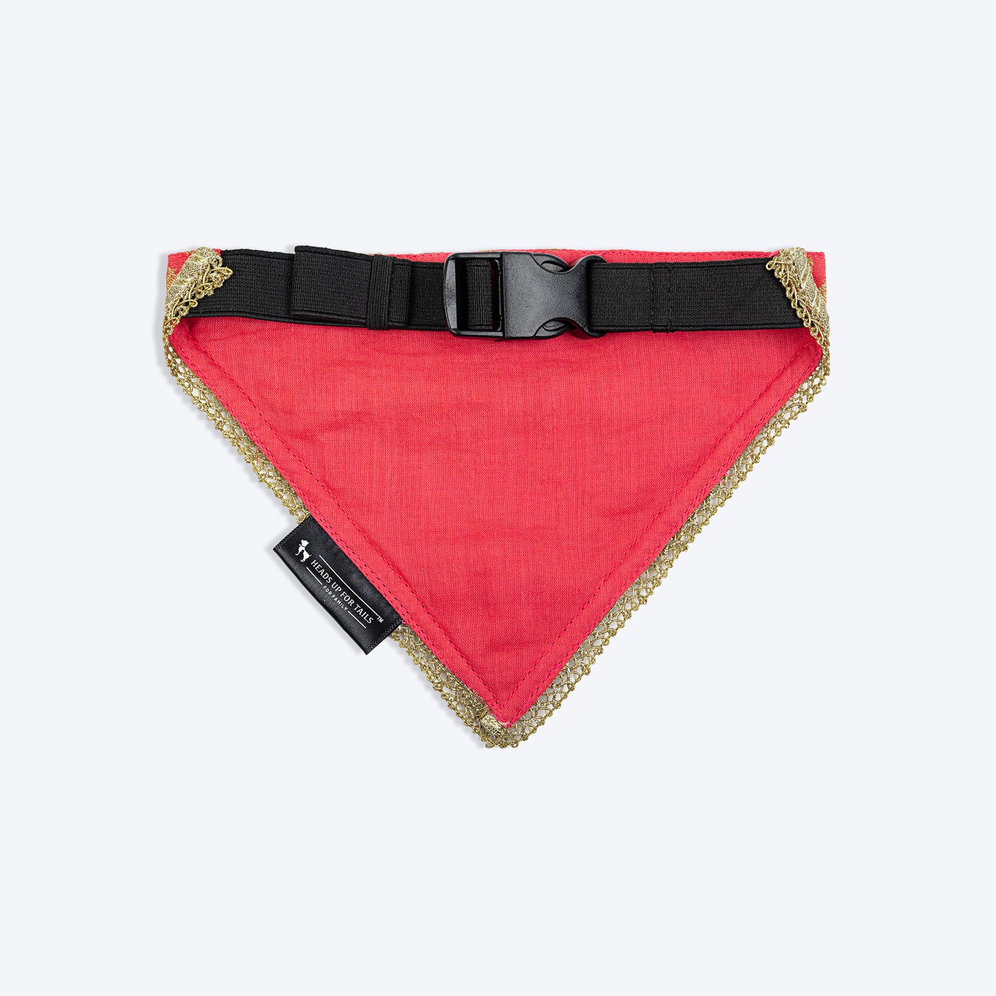 HUFT Desi Regal Bandana For Dog - Coral - Heads Up For Tails