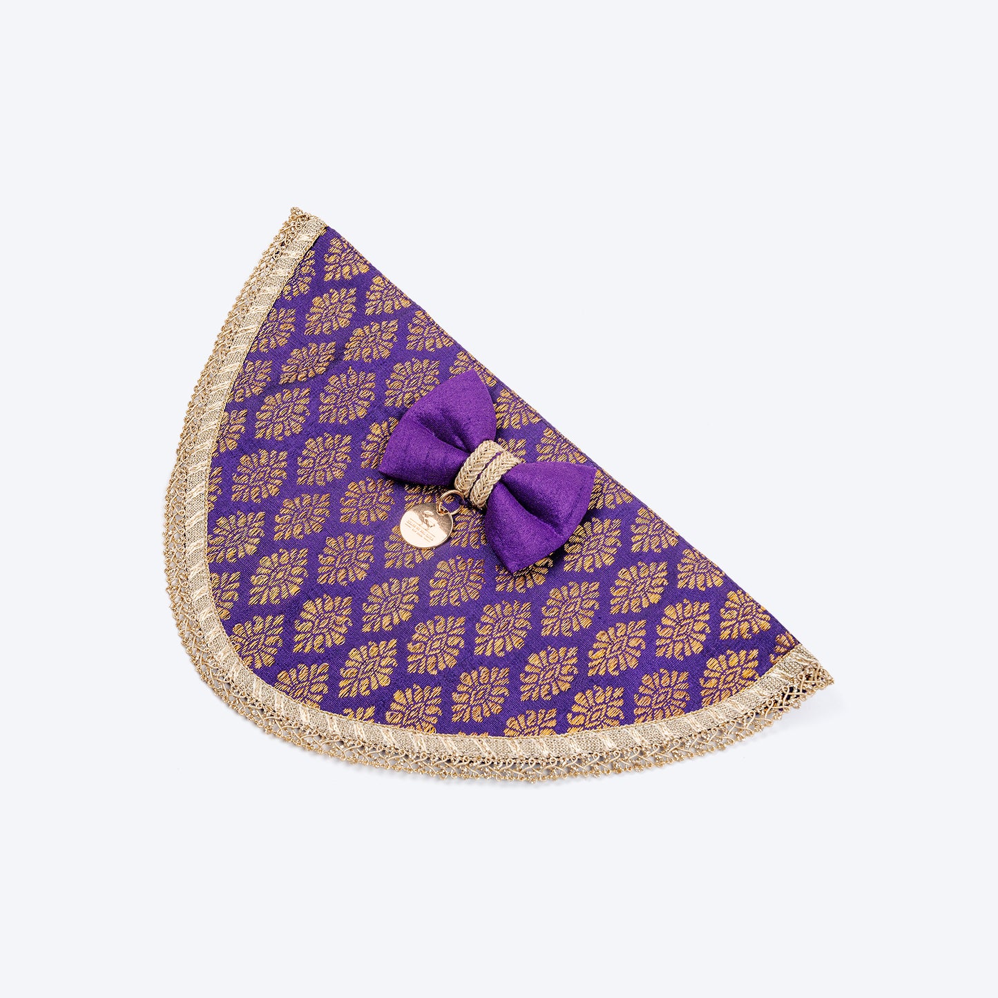 HUFT Desi Regal Bandana For Dog - Violet - Heads Up For Tails