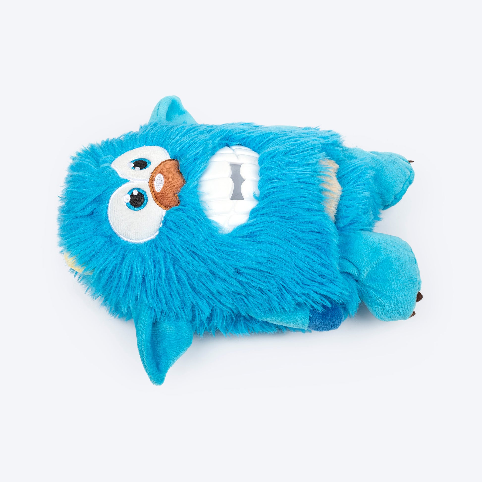 HUFT Toothy Nomster Plush Toy For Dog - Blue - Heads Up For Tails