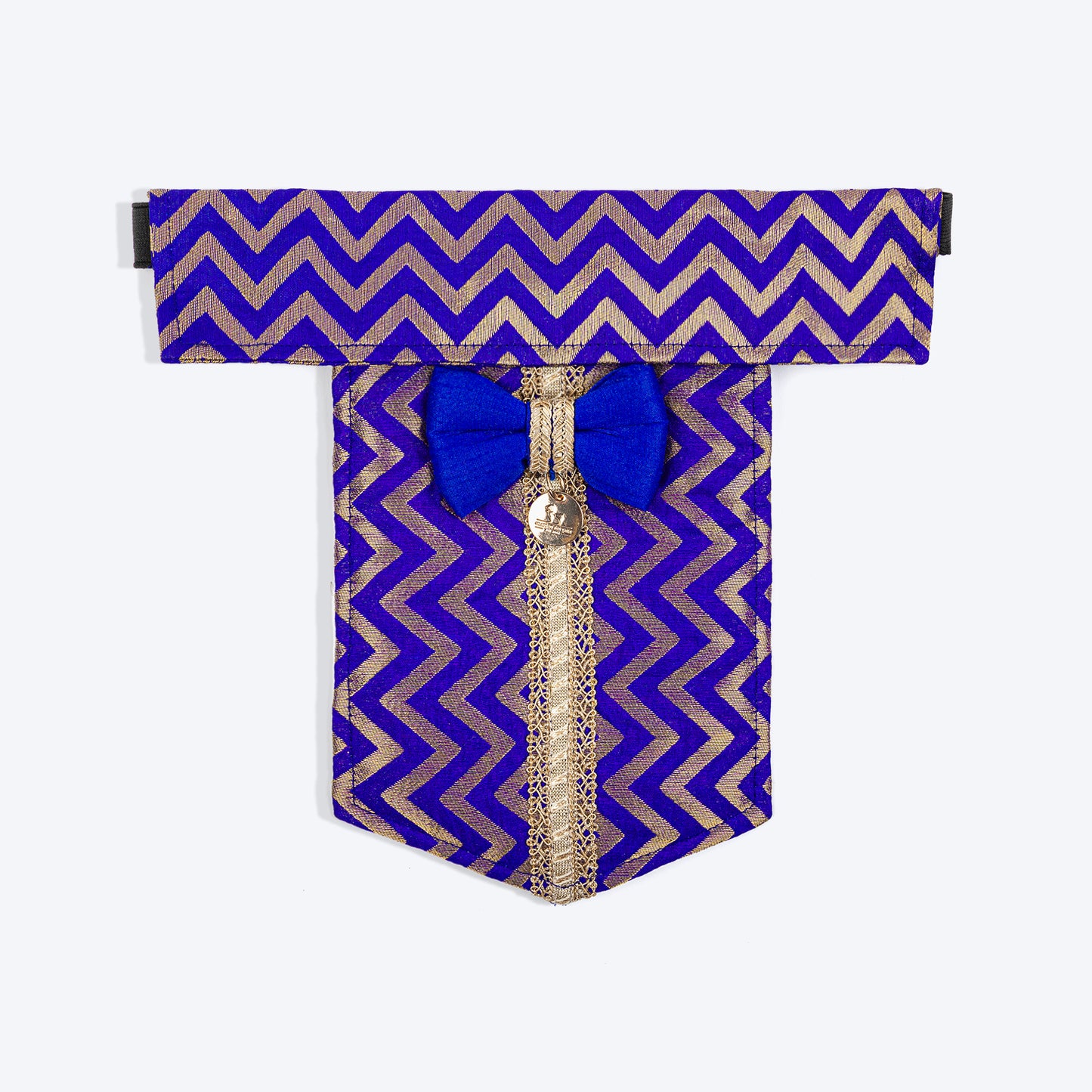 HUFT Shahi Sherwani Bandana For Dog - Royal Blue - Heads Up For Tails