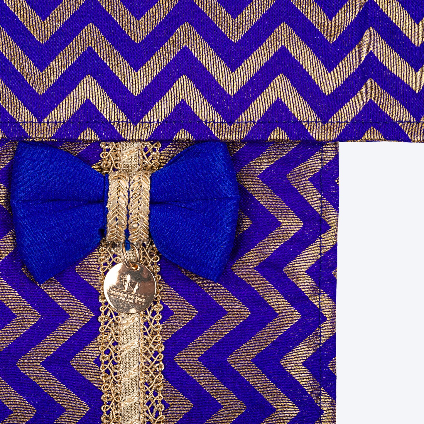 HUFT Shahi Sherwani Bandana For Dog - Royal Blue - Heads Up For Tails