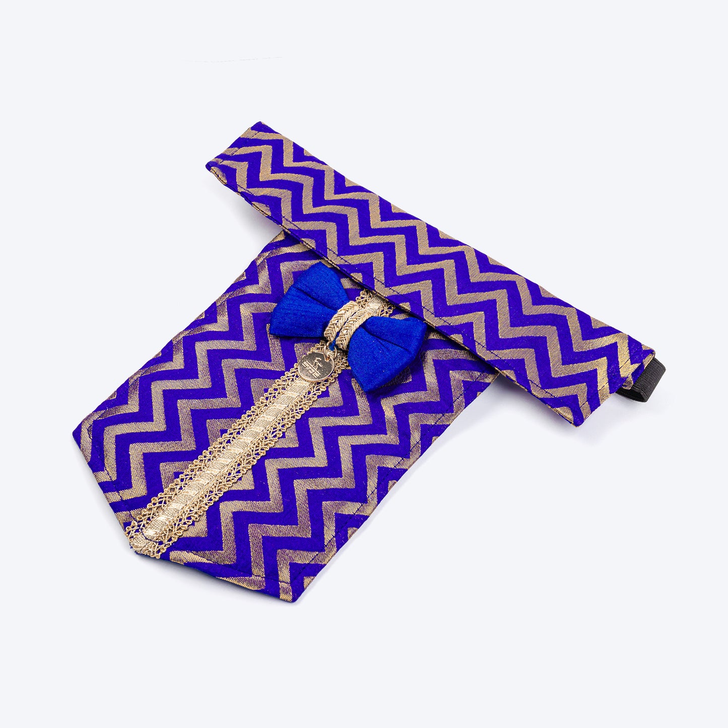 HUFT Shahi Sherwani Bandana For Dog - Royal Blue - Heads Up For Tails