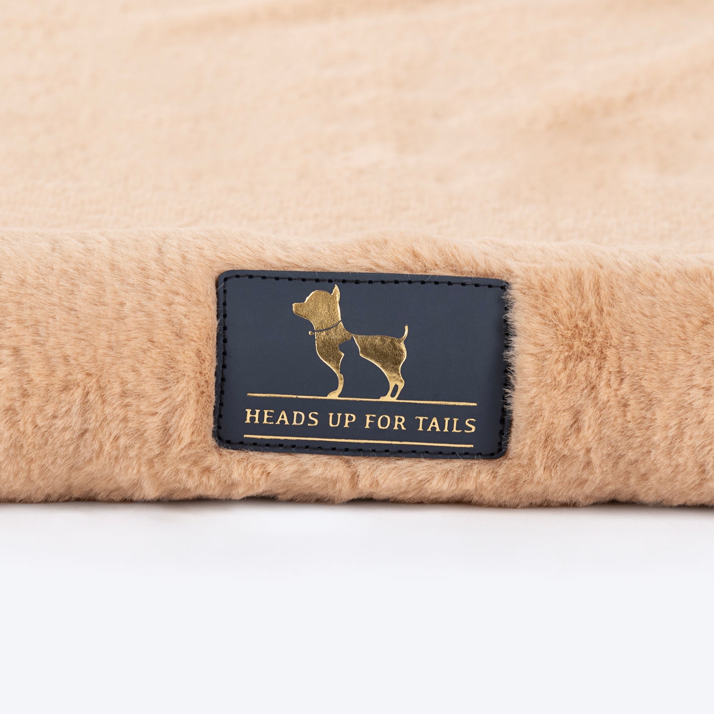 HUFT Fluffy Dreams Plush Mat For Dog & Cat - Beige - Heads Up For Tails