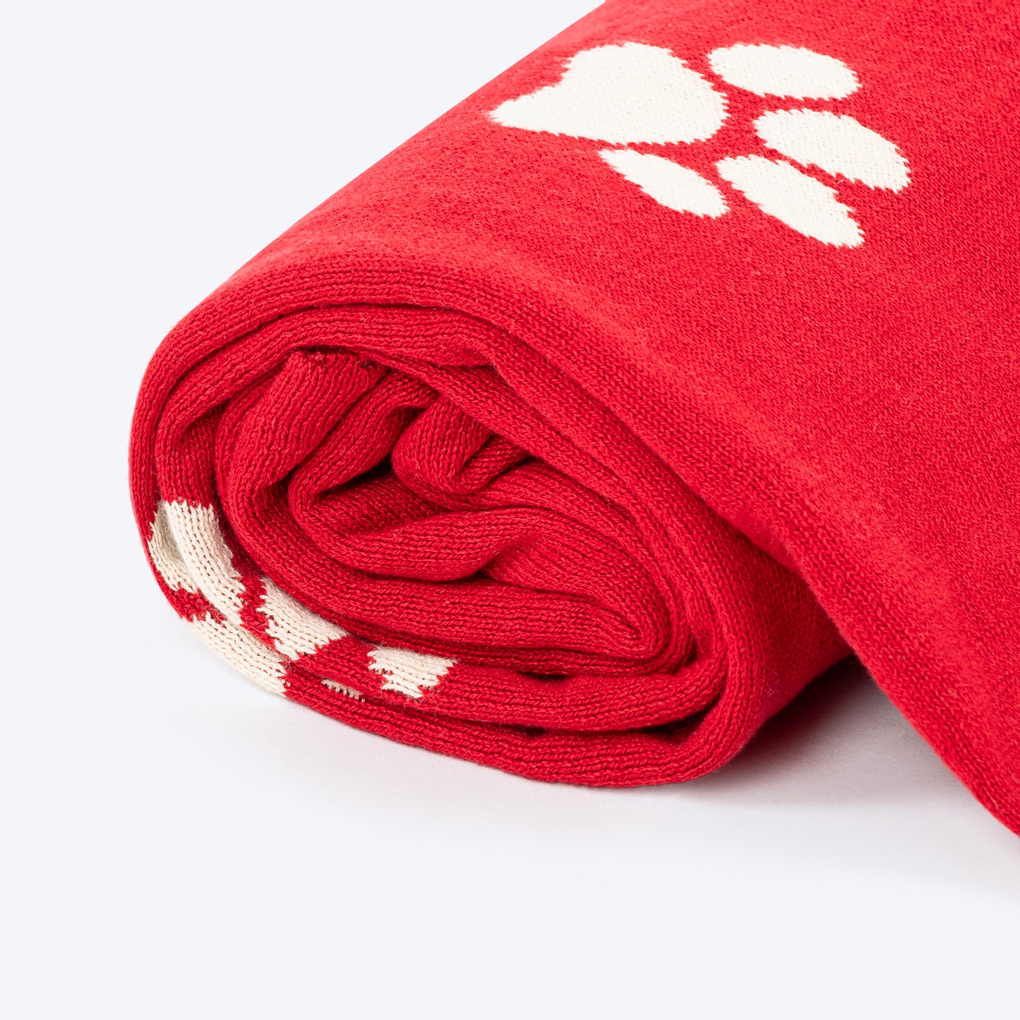 HUFT Paws & Cuddles Blanket For Dog & Cat - Red - Heads Up For Tails
