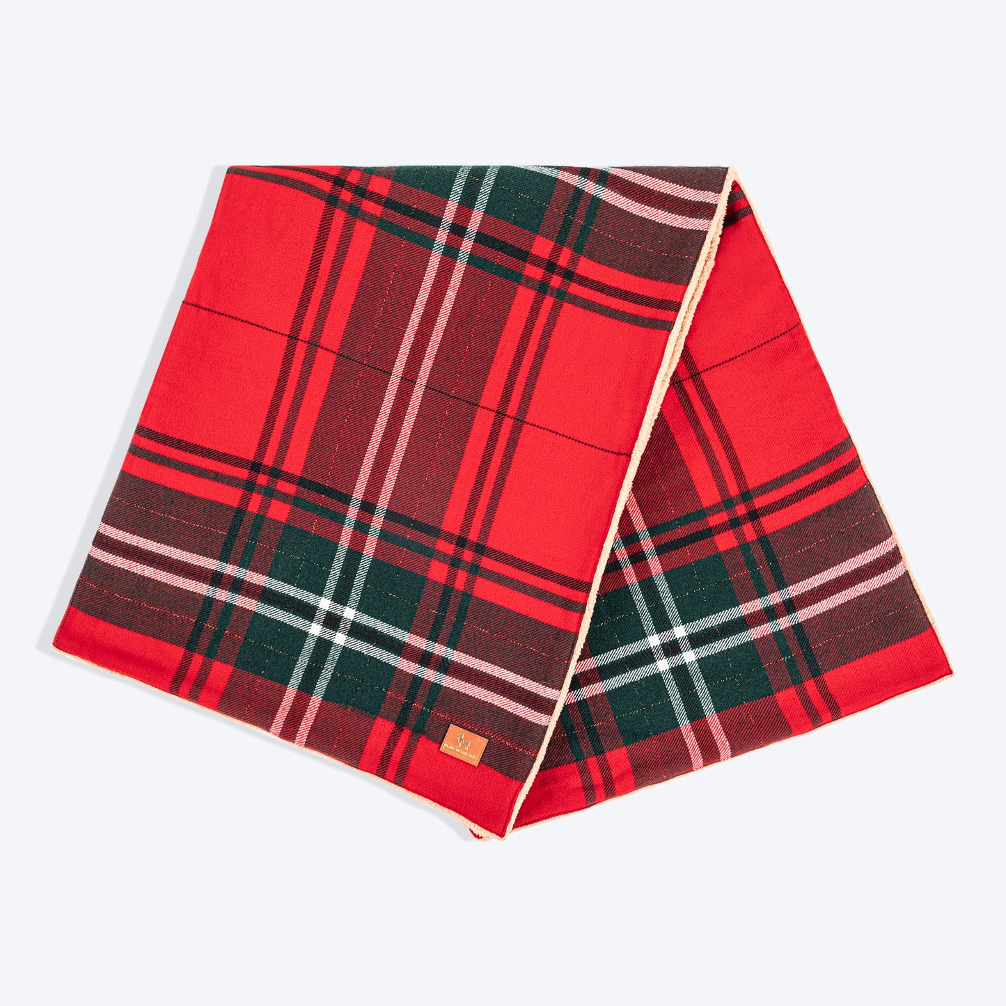 HUFT Holiday Plaid Blanket For Dog & Cat - Red_05
