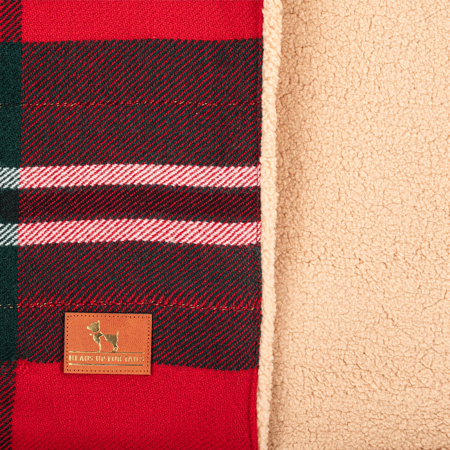 HUFT Holiday Plaid Blanket For Dog & Cat - Red_07