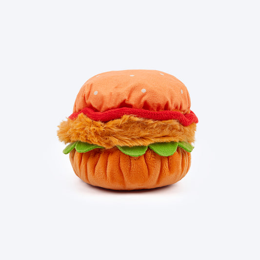 HUFT Bork-ger Plush Toy For Dog - Multicolor