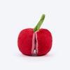 HUFT Cherrylicious Plush Toy With Ball For Dog - Red