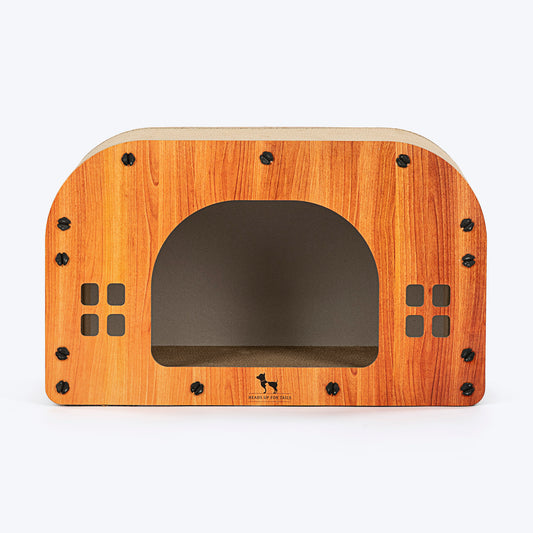HUFT Whisker Haven Scratcher For Cat - Brown