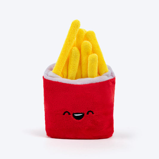 HUFT Fry-yay Plush Toy For Dog - Red & Yellow