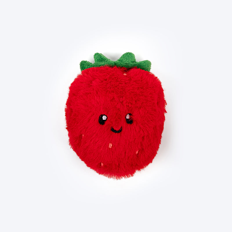 HUFT Fruitastic Plush Toys With Catnip For Cat - Red & Yellow - Set Of 2