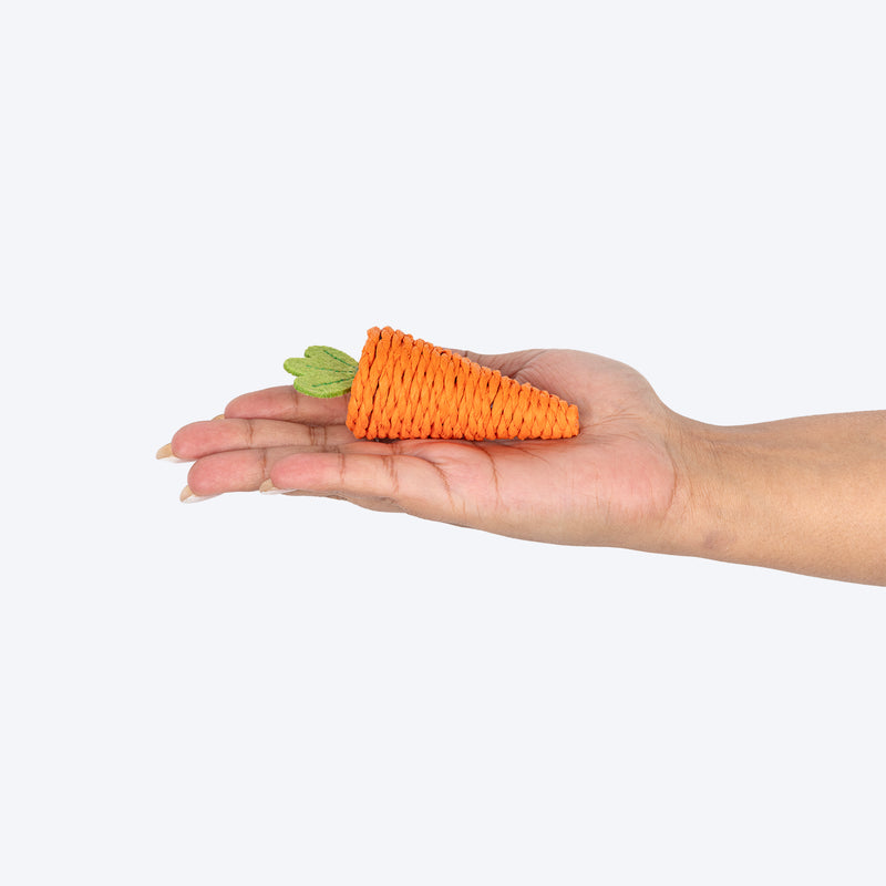 HUFT Carrotini Rattle Toy For Cat - Orange