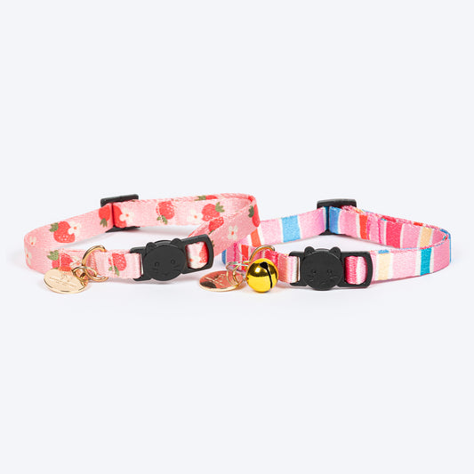 HUFT Meowvelous Cat Collar - Powder Pink - Heads Up For Tails