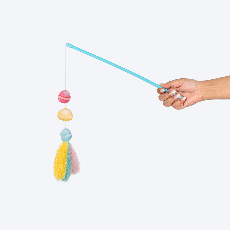 HUFT Macaron Wand Toy With Catnip For Cat - Multicolor