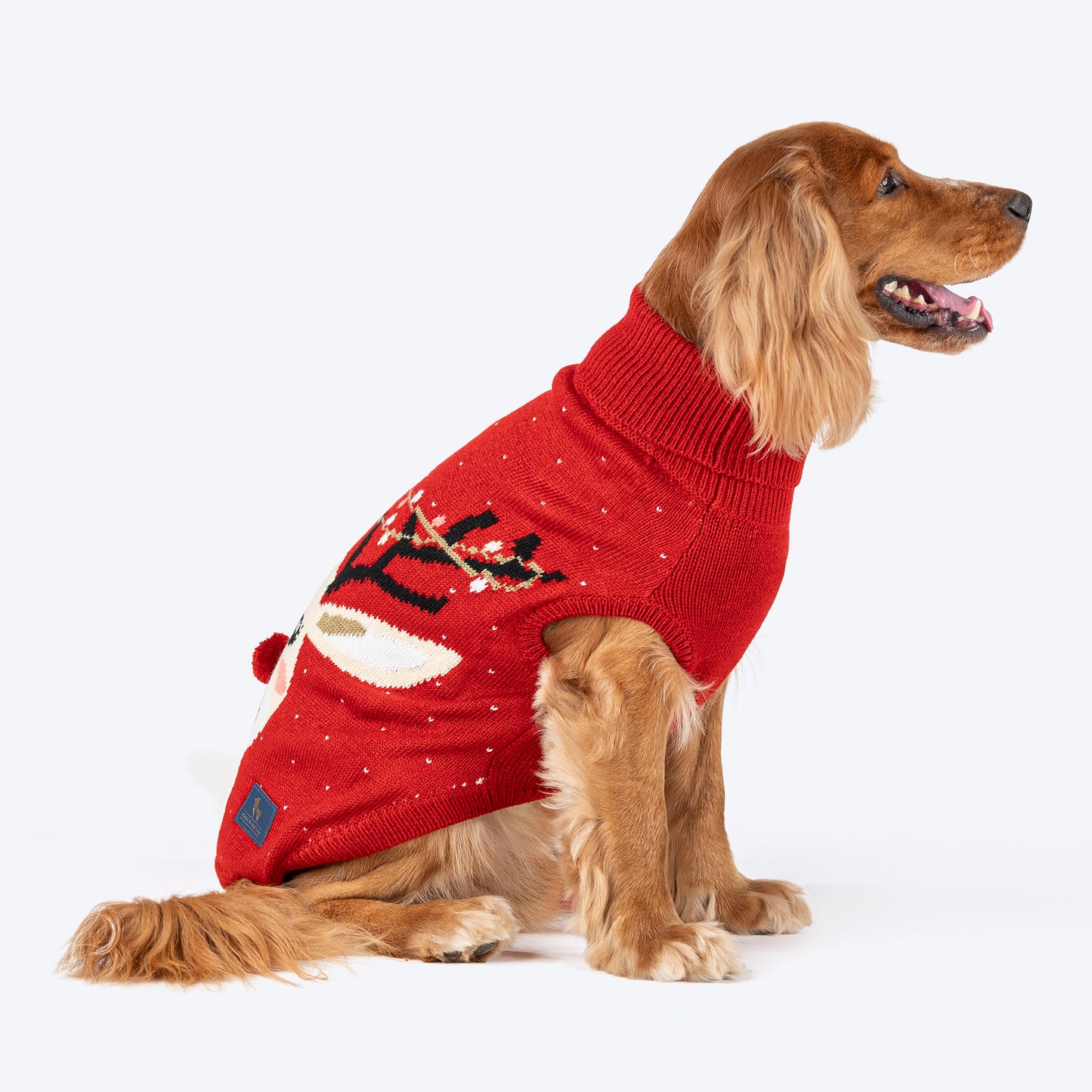 HUFT Merry Bright Sweater For Dog - Red - Heads Up For Tails