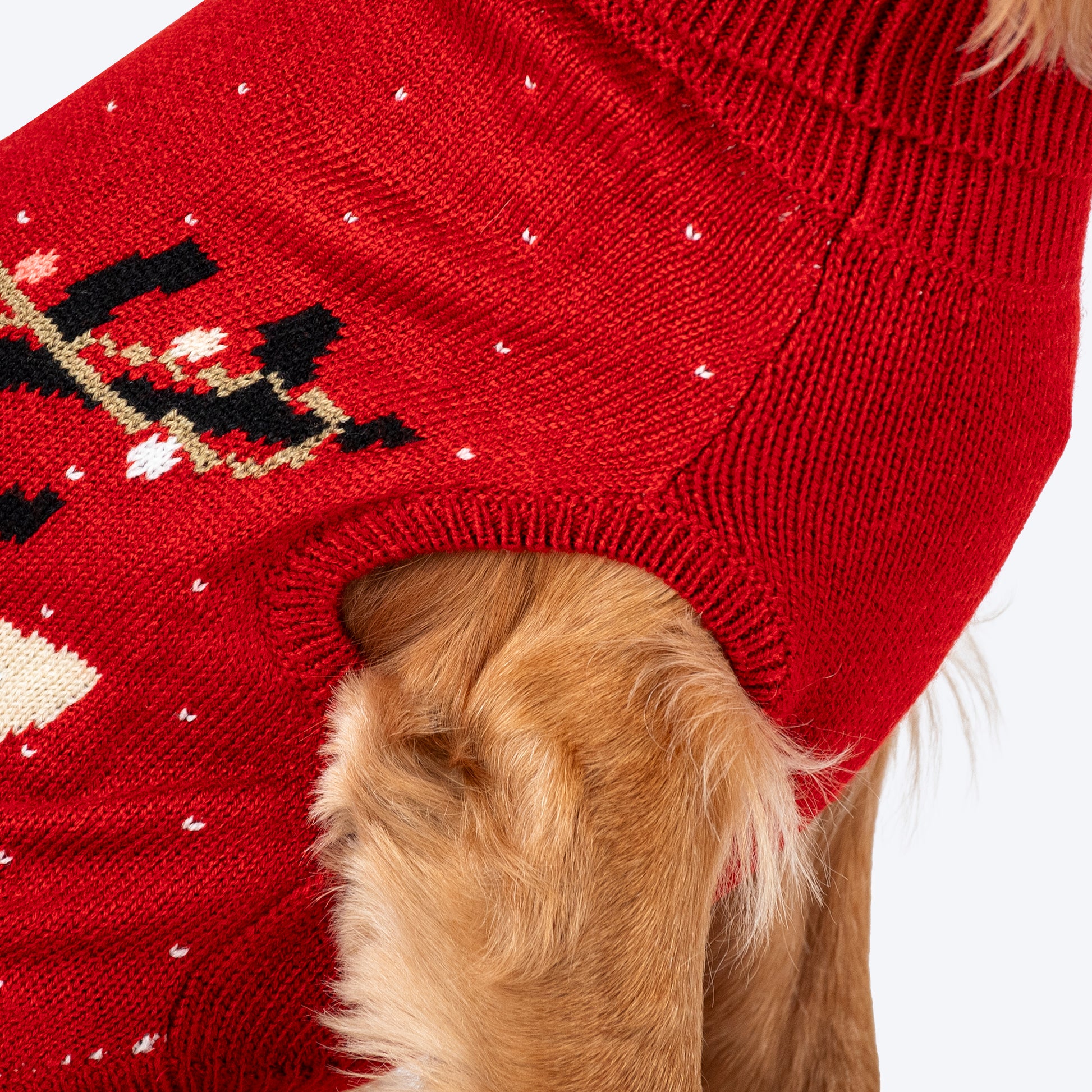 HUFT Merry Bright Sweater For Dog - Red - Heads Up For Tails