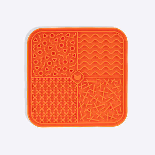 HUFT Munch Maze Lick Mat For Dog & Cat - Orange