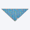 HUFT X Pinklay Jungle Joyride Knot Bandana For Dog - Blue & Orange - Heads Up For Tails