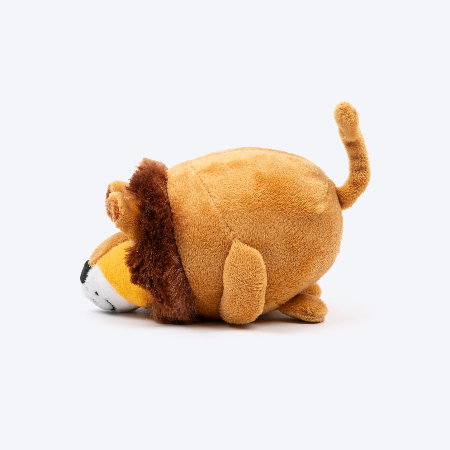 TLC Soft Roar Squeaky Plush Toy For Puppies & Small Dogs - Brown - Heads Up For Tails