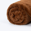 HUFT Plush Royal Blanket For Dog & Cat - Brown