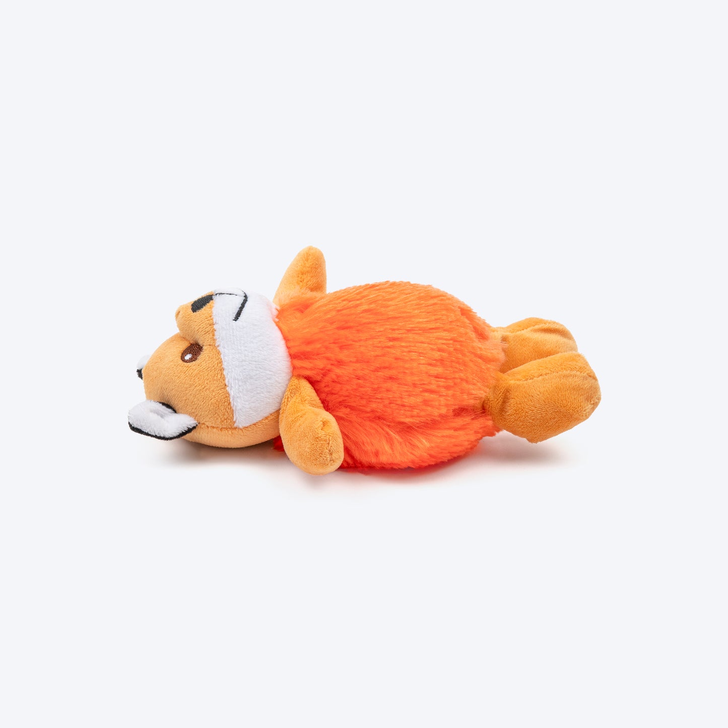 TLC Snuggle Fox Squeaky Plush Toy For Puppies & Small Dogs - Brown - Heads Up For Tails
