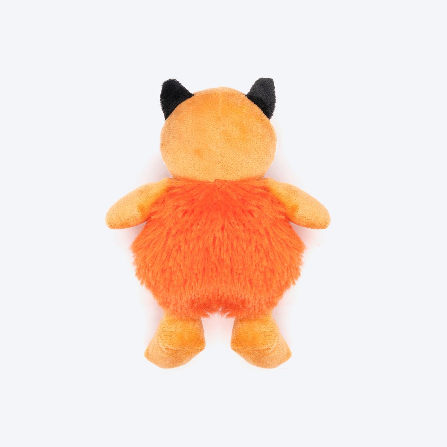 TLC Snuggle Fox Squeaky Plush Toy For Puppies & Small Dogs - Brown - Heads Up For Tails