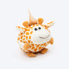TLC Giraffe Squeaky Toy For Puppies & Small Dogs - Brown & Beige - Heads Up For Tails