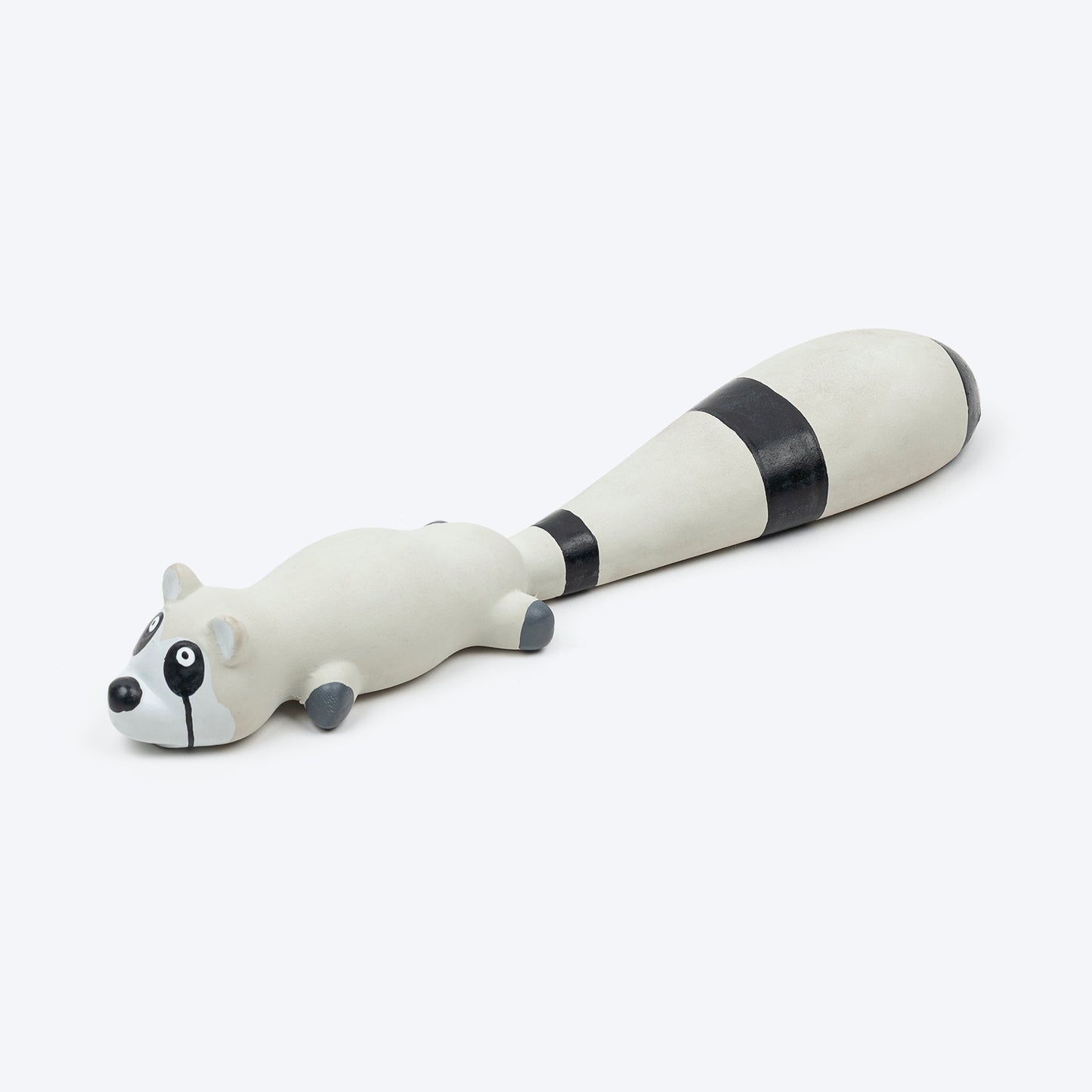 TLC Raspy Squeaky Chew Toy For Puppies & Small Dogs - Grey - Heads Up For Tails