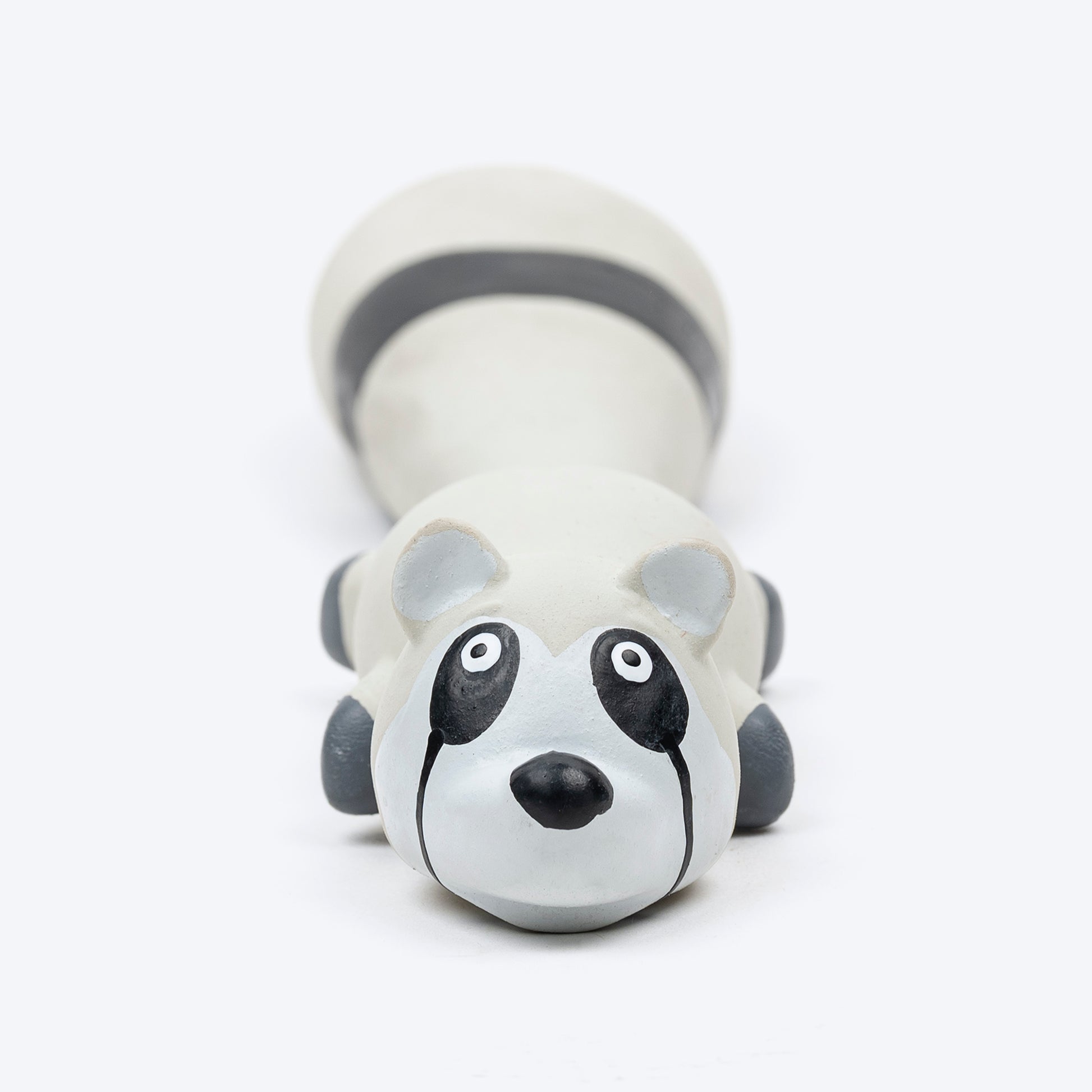 TLC Raspy Squeaky Chew Toy For Puppies & Small Dogs - Grey - Heads Up For Tails