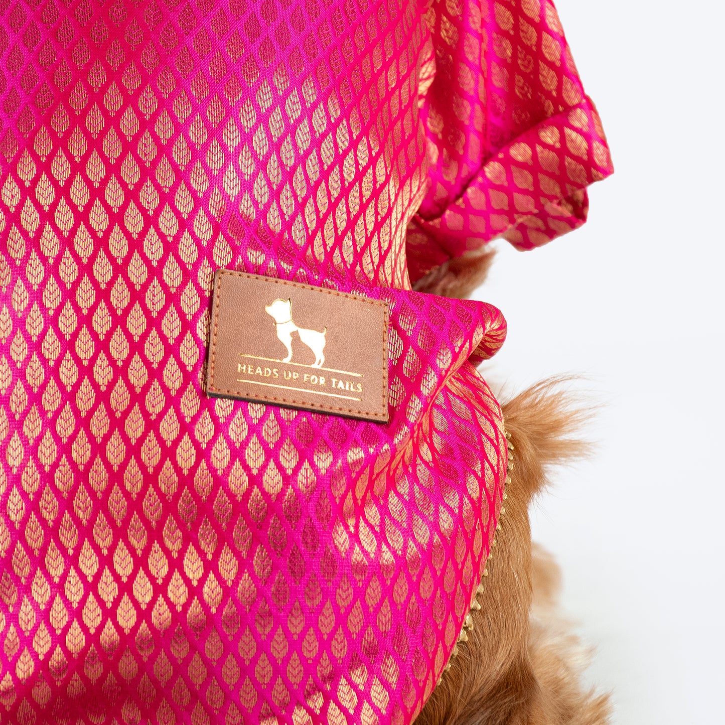 HUFT Dapper Doggo Kurta For Dog - Pink - Heads Up For Tails