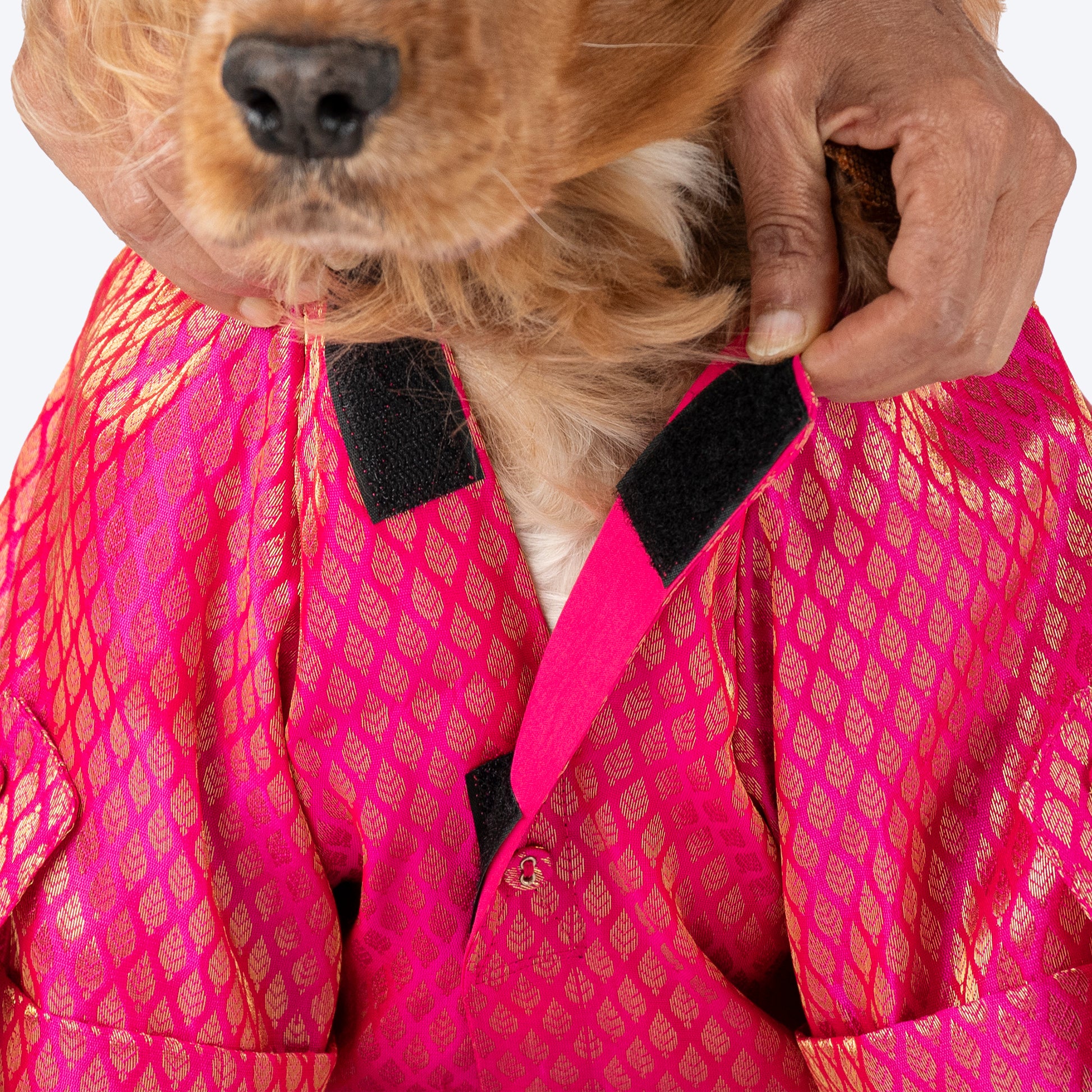 HUFT Dapper Doggo Kurta For Dog - Pink - Heads Up For Tails