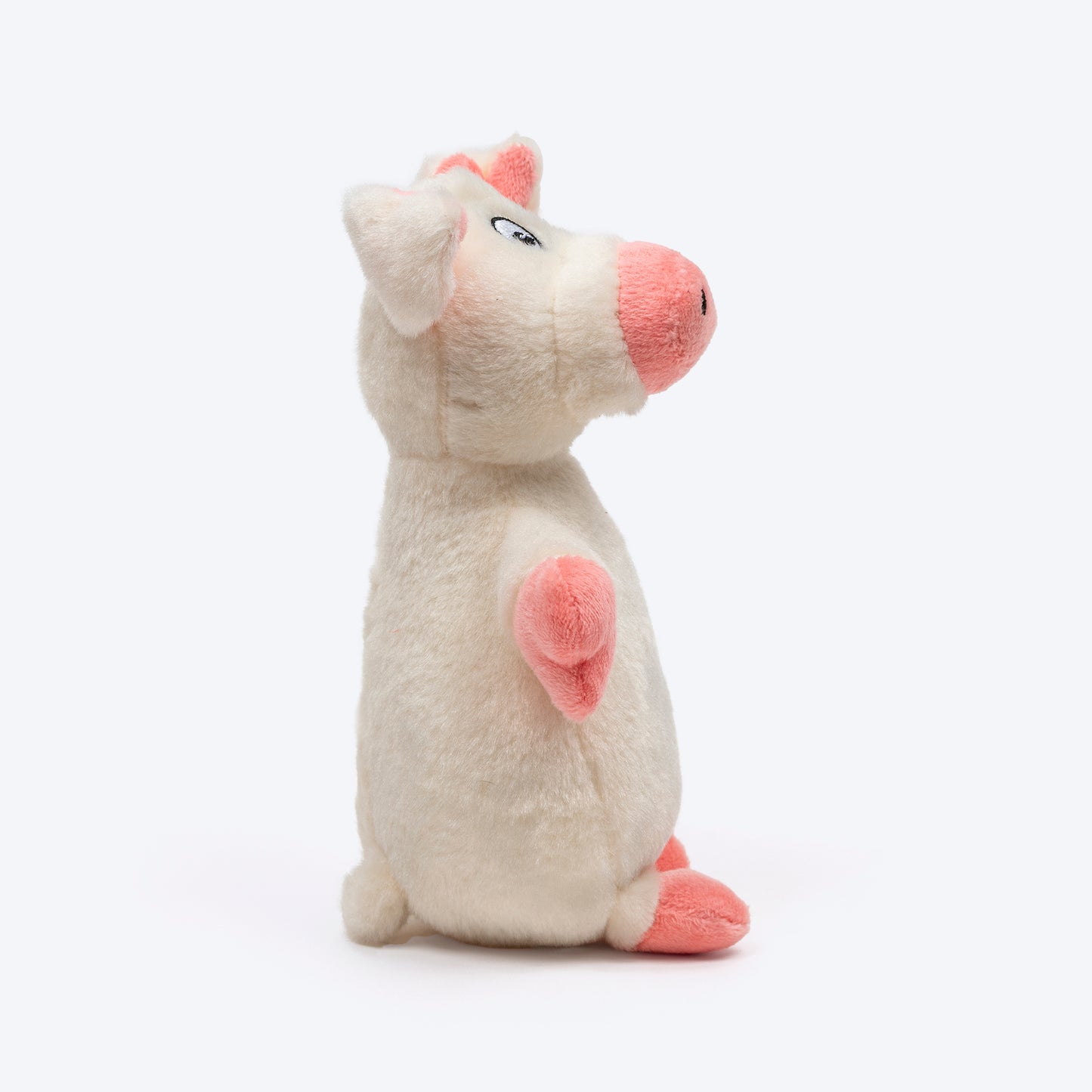 TLC Peppa Boo Squeaky Plush Toy For Dog - White - Heads Up For Tails