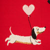 HUFT Doodle Doggo Blanket With Dog Cushion - Red