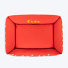 HUFT Personalised Sweethearts Lounger Bed For Dog - Red