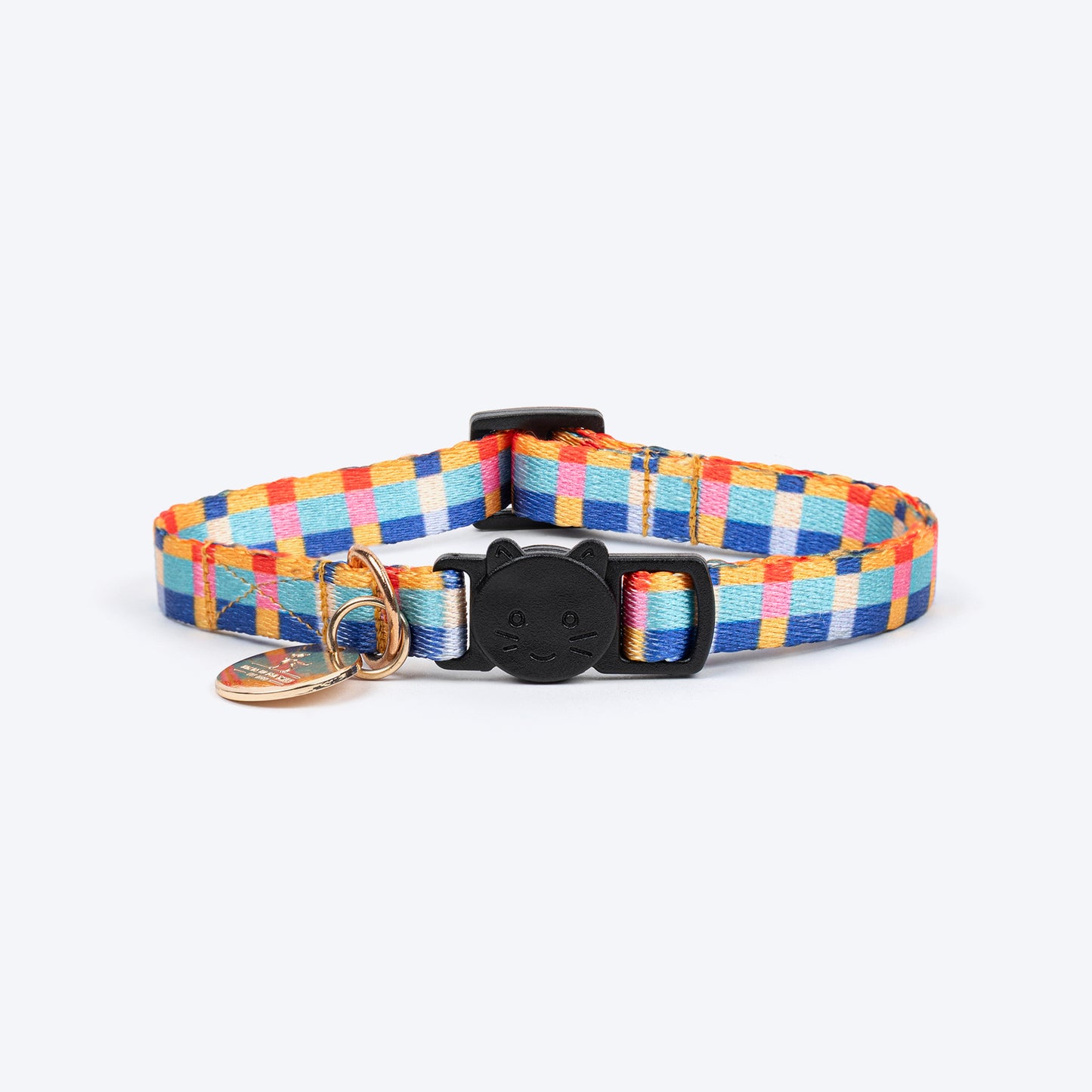 HUFT Meowvelous Cat Collar - Dark Blue & Multicolor - Heads Up For Tails