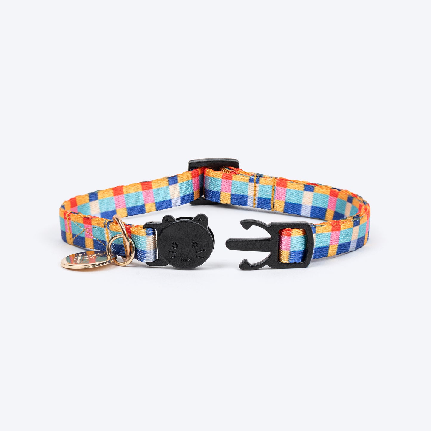 HUFT Meowvelous Cat Collar - Dark Blue & Multicolor - Heads Up For Tails