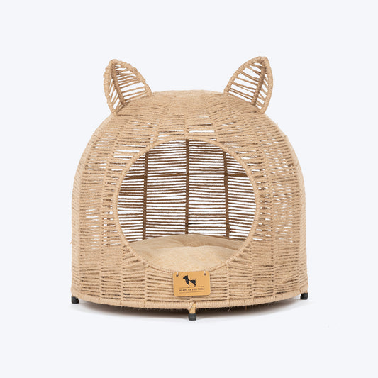 HUFT Whisker Snooze Chair With Cushion For Cat - Brown