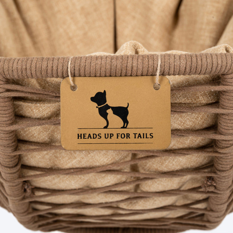 HUFT Purrfect Hanging Bed With Cushion For Cat & Puppy - Beige - Heads Up For Tails