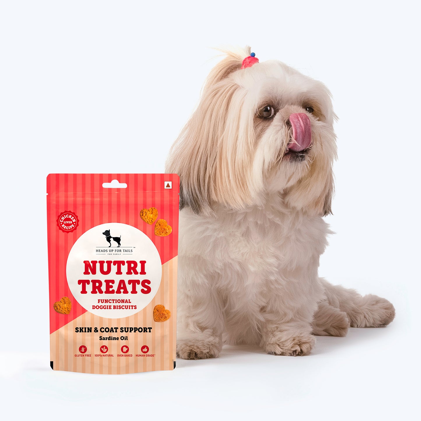 HUFT Nutri Treats For Dogs - Skin & Coat Support - 150 g - Heads Up For Tails