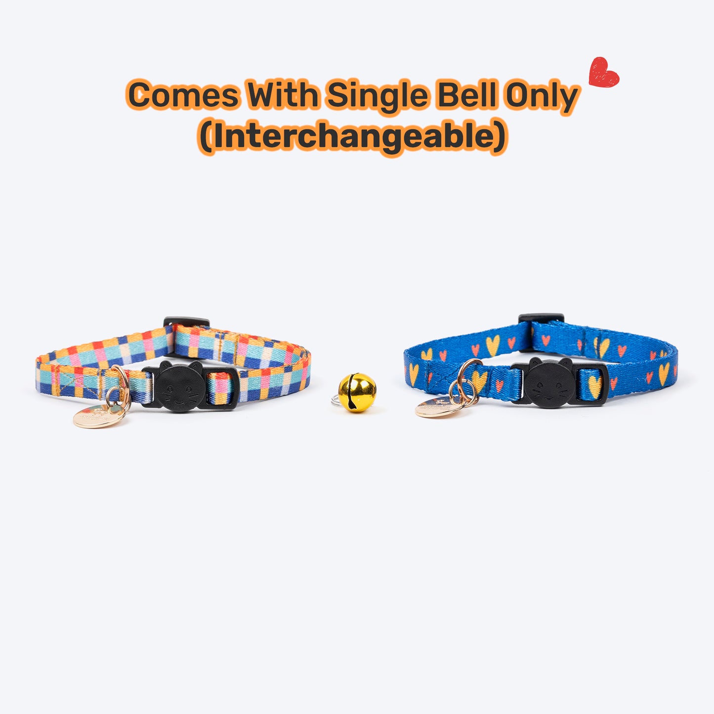 HUFT Meowvelous Cat Collar - Dark Blue & Multicolor - Heads Up For Tails
