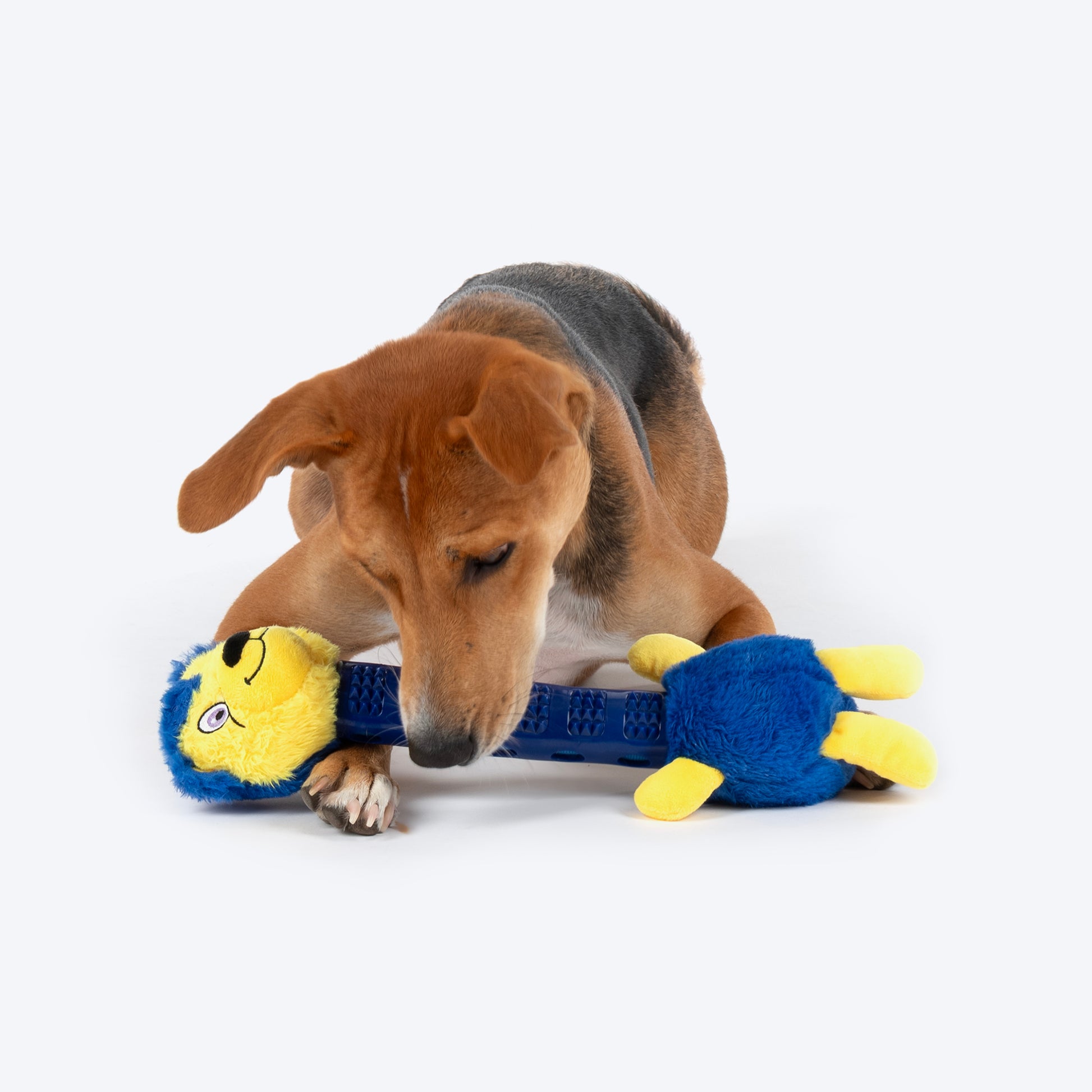 HUFT Lulu LongNeck Chew Toy For Dog - Navy Blue - Heads Up For Tails