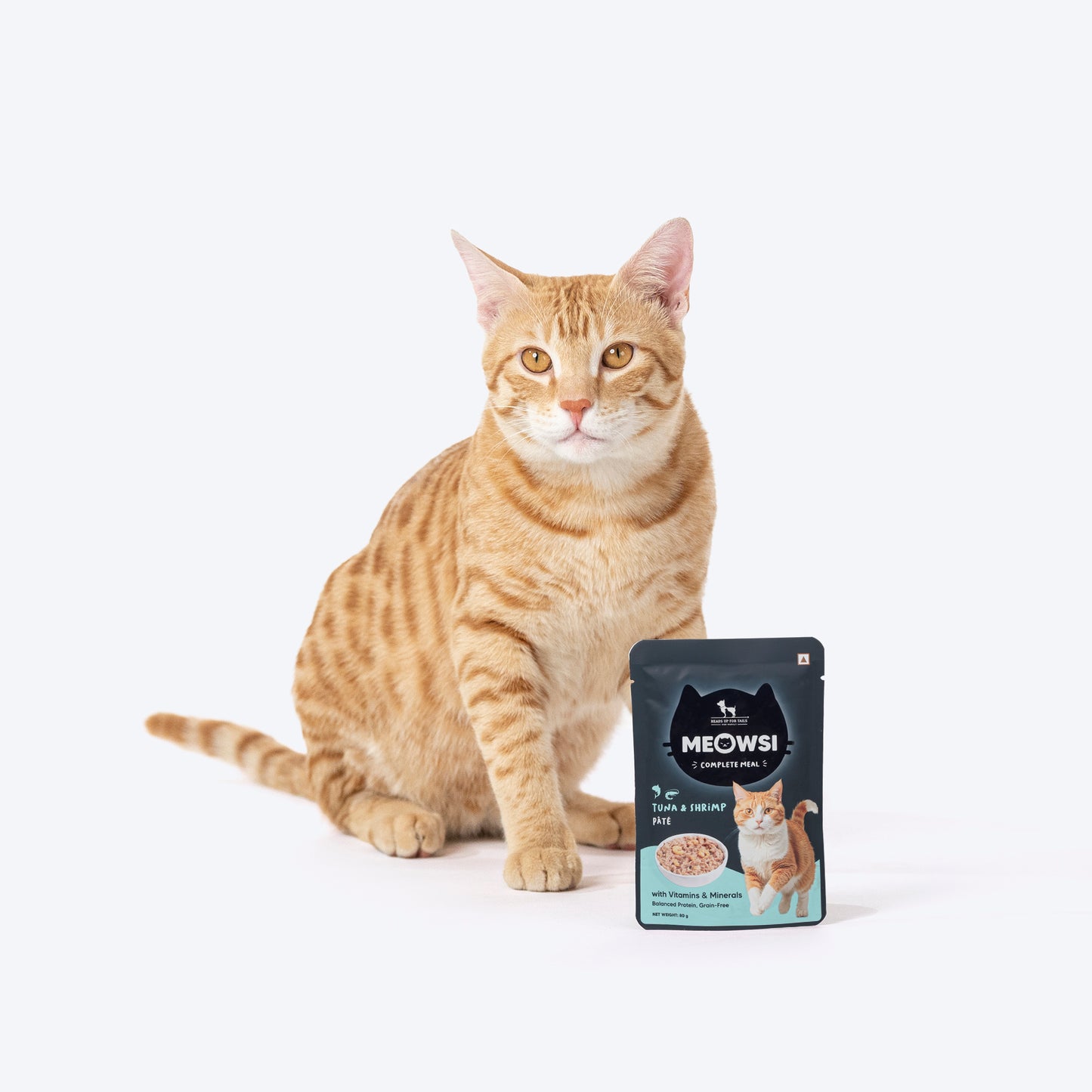 Meowsi by HUFT Tuna & Shrimp Pate Cat Wet Food - 80 gm - Heads Up For Tails